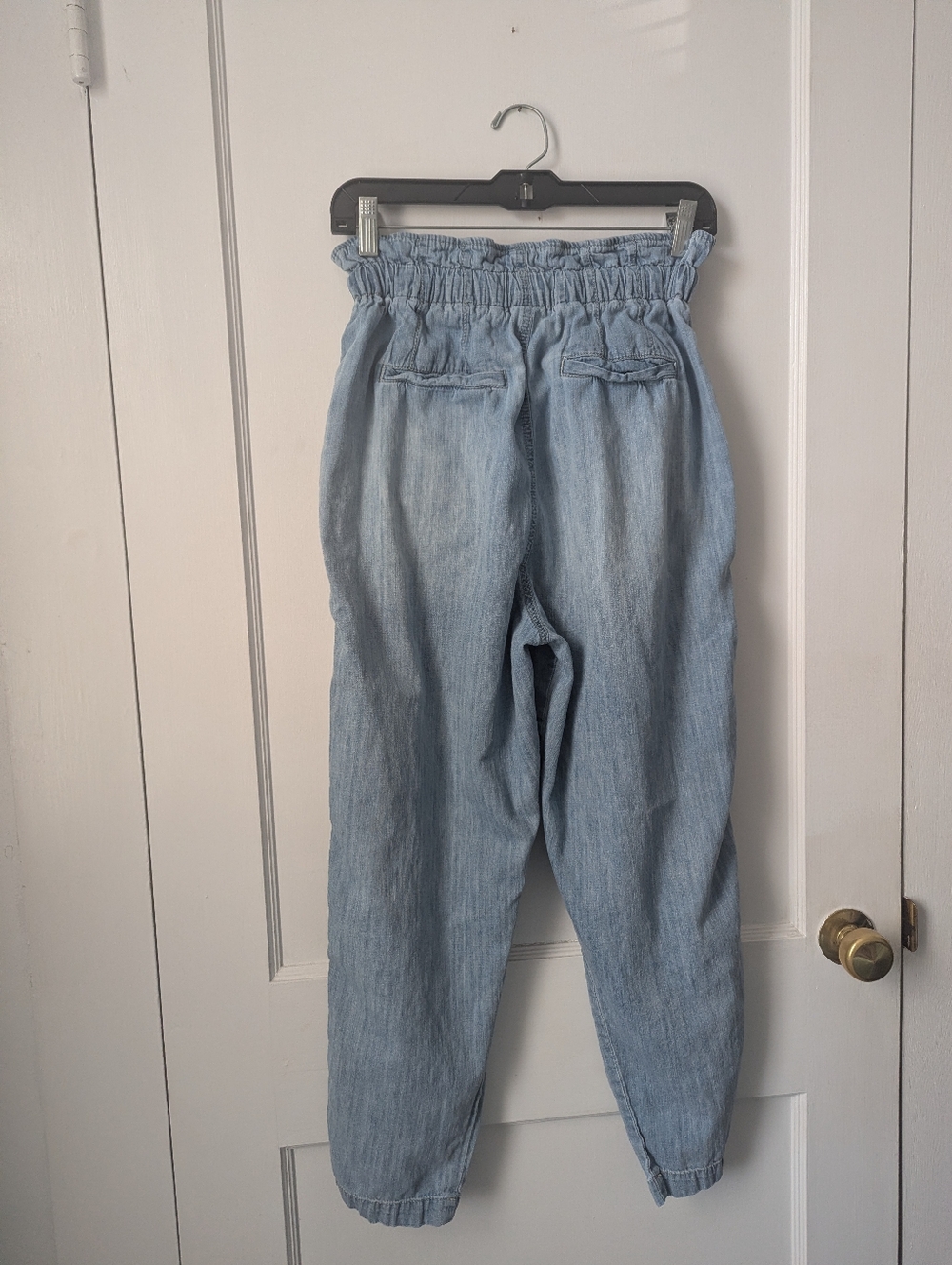 Free People Margate Pleated Denim Trouser Jeans Pants Cotton Hemp Festival XS - Picture 6 of 8